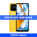 New Global Version POCO C40 3GB 32GB / 4GB 64GB Smartphone 6000mAh battery 6.71”Display JLQ JR510 Octa-core CPU 13MP main camera