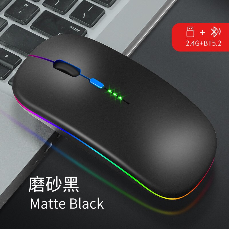 Bluetooth Mouse for APPle MacBook Air Pro Retina 11 12 13 15 16 mac book Laptop Wireless Mouse Rechargeable Mute Gaming Mouse