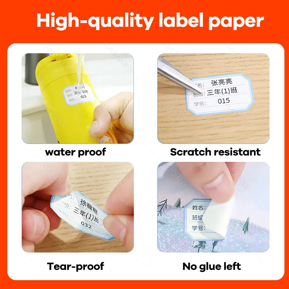 NIIMBOT D101 Label Printer Sticker Paper Roll 20 25mm Mini White Color Label Papers Waterproof Price List Tag Color Roll Paper