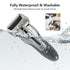 3-Blade Wet Dry Electric Shaver For Men Beard Stubble 3D Triple Floating Blade Washable Facial Shaving Machine Rechargeable