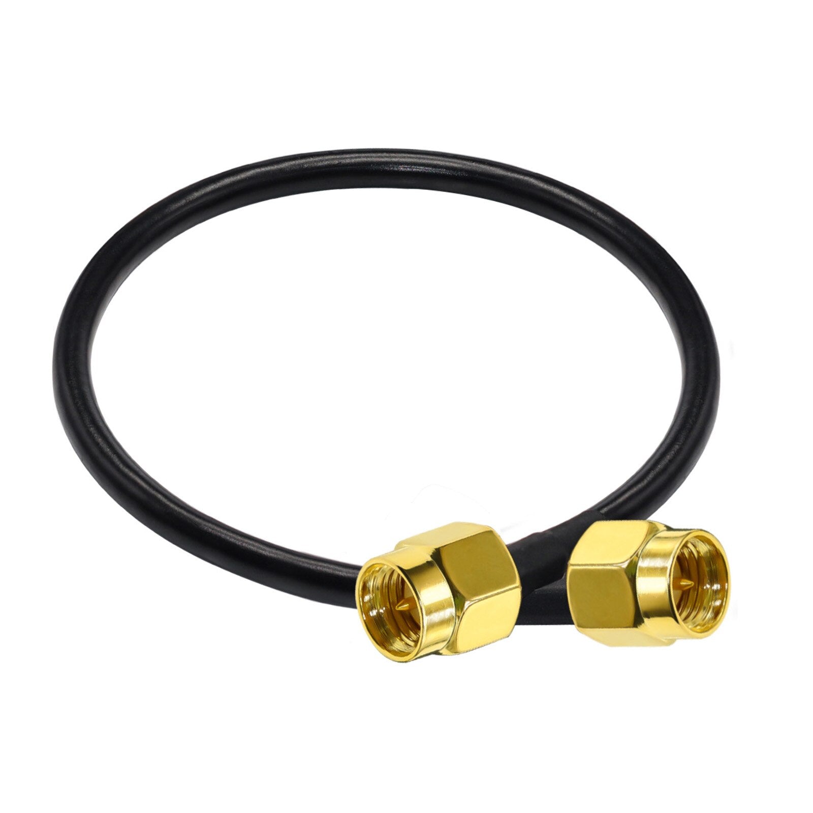 SMA Male to SMA Male Cable RG58 Low Loss Wifi Antenna Extension Cable SMA Male Connector  Plug Pigtail Cable 30CM  50CM 1M 5M