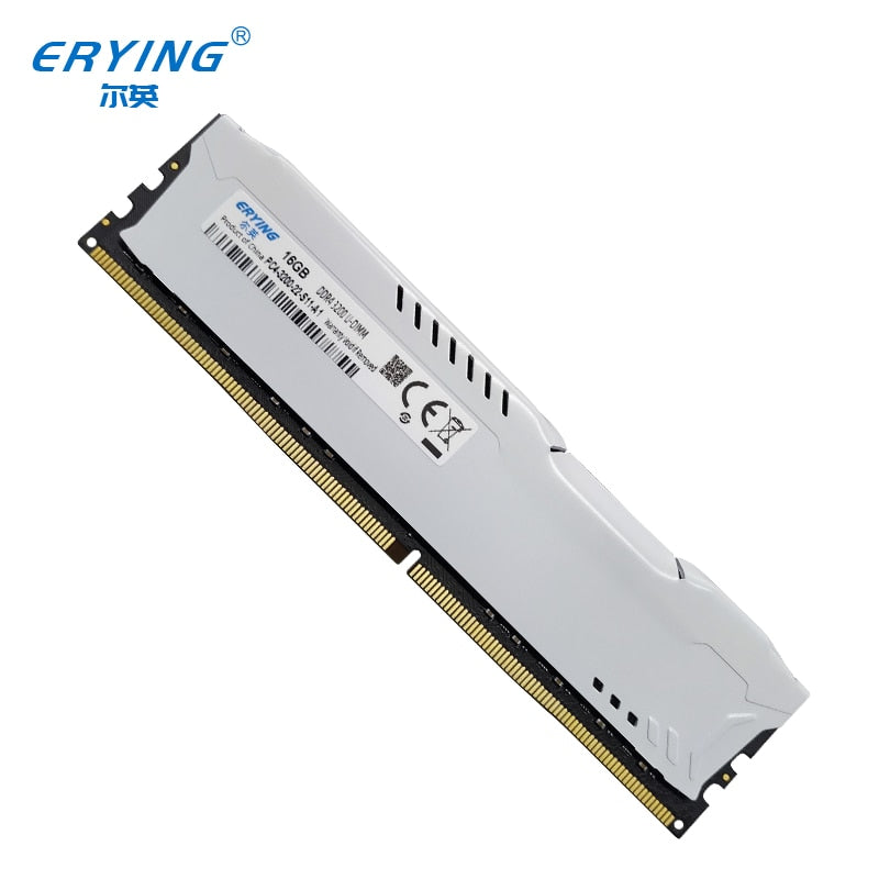 ERYING (2Pieces)RAM DDR4 16GB x2 3200MHz PC4-25600 1.35V Dual Channel Stunning Desktop Memory For i7 i9 11800H Kit Mb