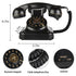 Corded Phone Old Fashioned Landline Phones Volume Adjustment Function with Mechanical Bell Button Dial for Home Decorations