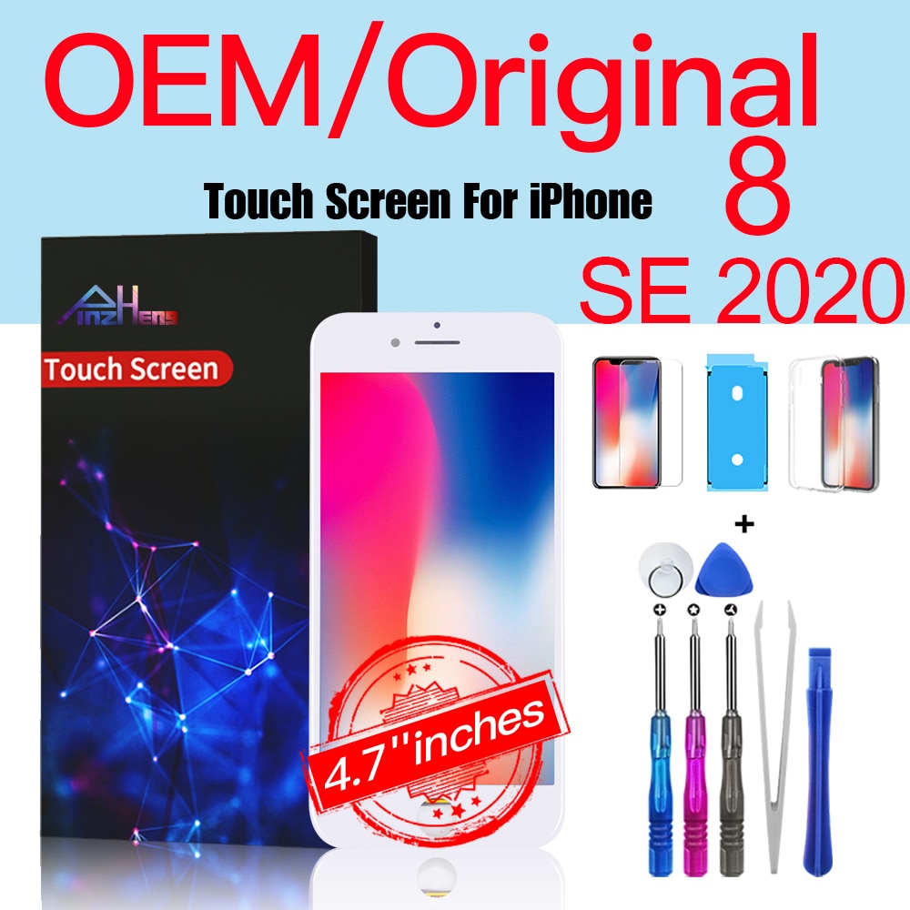 PINZHNEG Original High Quality INCELL LCD OEM For iPhone 6 Display 6S 7 8 PLUS SE 2020 Replacement Screen 10 Years Warranty