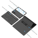 Magnetic Wireless Bluetooth Stand Leather Case For Samsung Galaxy Z Fold 3 4 Case keyboard protector With Pen Slot For Fold4 3
