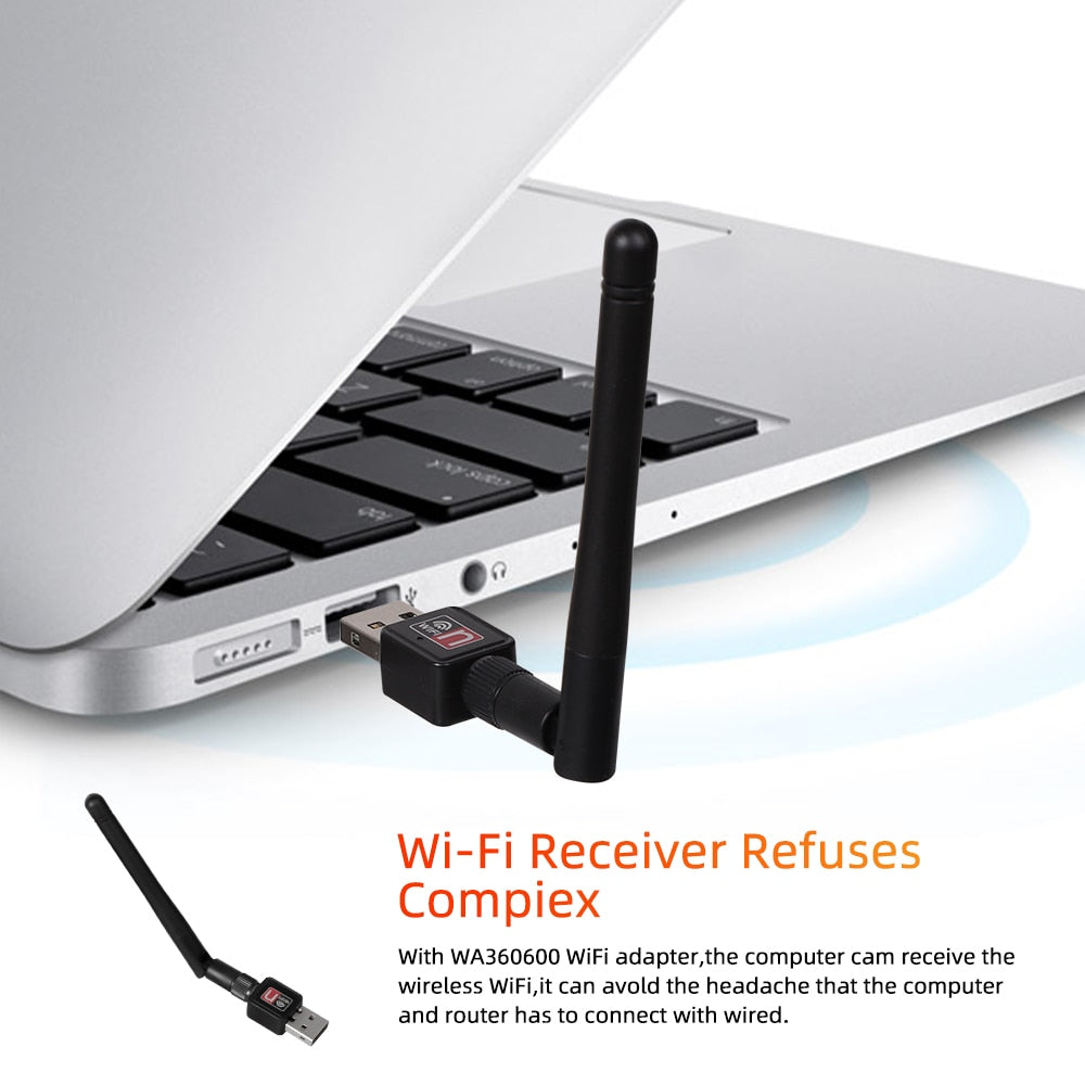 USB Wifi Adapter 150Mbps 2.4 ghz Antenna USB 802.11n/g/b Ethernet Wi-fi dongle RTL8188 Wireless Network Card for PC Windows