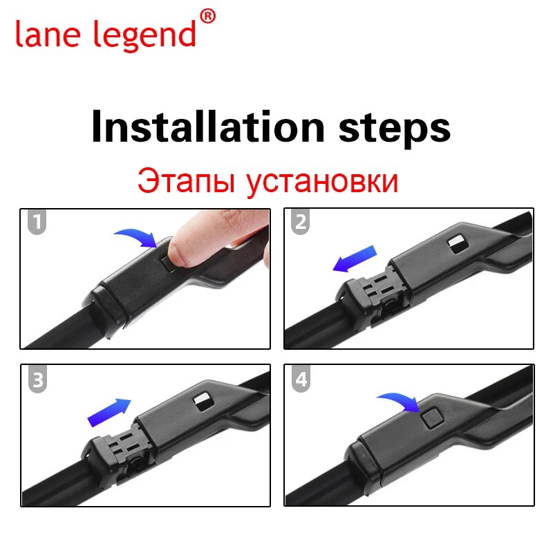 Lane Legend Wiper LHD Front Wiper Blades For Tesla Model S 2012 - 2023 Windshield Windscreen Front Window 28''+17''