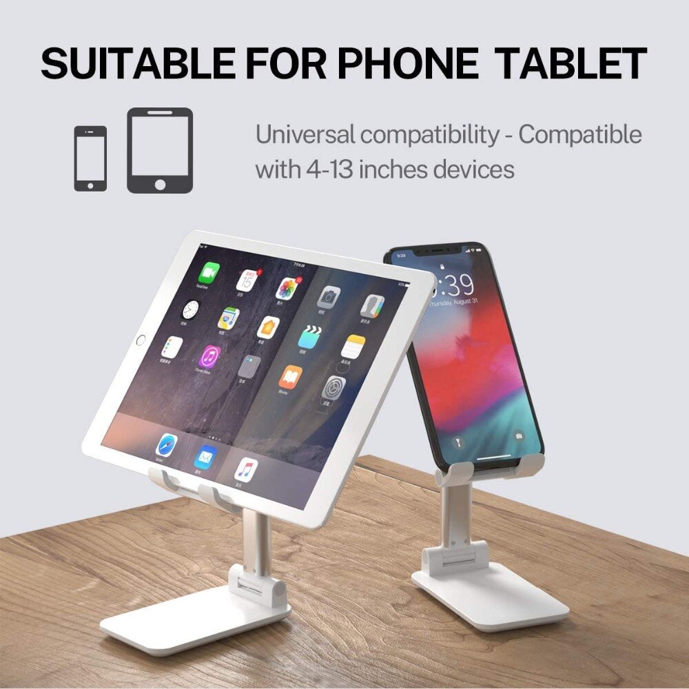 New Desk Mobile Phone Holder Stand For iPhone iPad Xiaomi Adjustable Desktop Tablet Holder Universal Table Cell Phone Stand