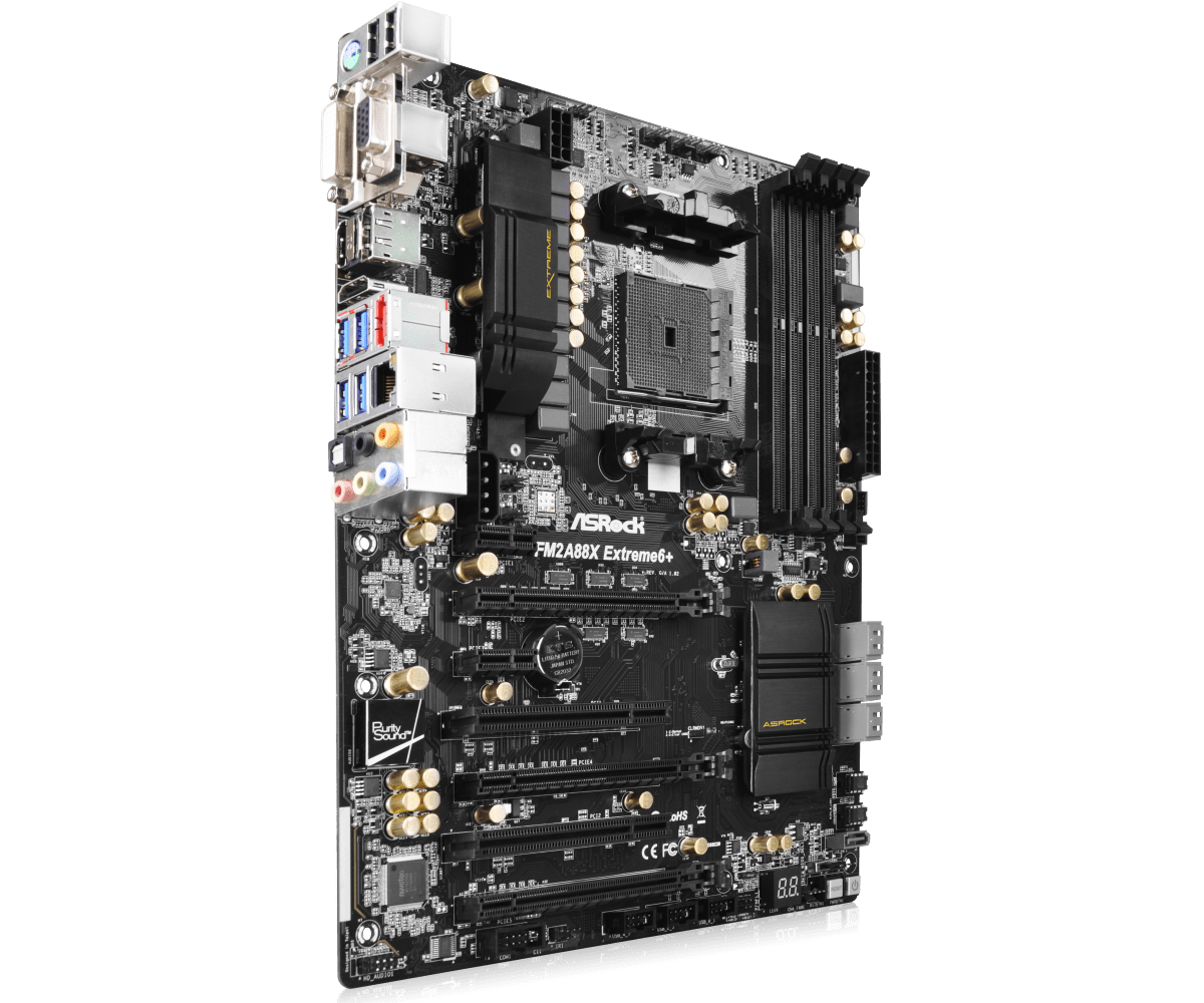 Socket FM2/FM2+ Motherboard ASRock FM2A88X Extreme6+ Motherboard AMD A88X 4×DDR3 64GB PCI-E 3.0 USB3.0 ATX