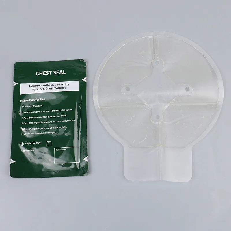 1PC Hot Safety Survival Emergency Trauma Sticker Chest Seal Vented First Aid Patch Outdoor Tool