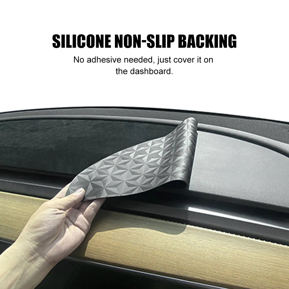 Suede Car Dashboard Pad For Tesla Model 3 Y 2017- 2023 Leather Dash Mat Sunshade Non-slip Dustproof Protector Cover Accessories