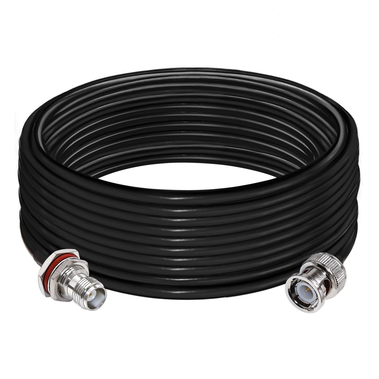 BNC Connector RG58 50 Ohm Cable BNC Male to Female Connector Bulkhead Low Loss CB Radio Coax Cable WiFi Antenna Extension Cable