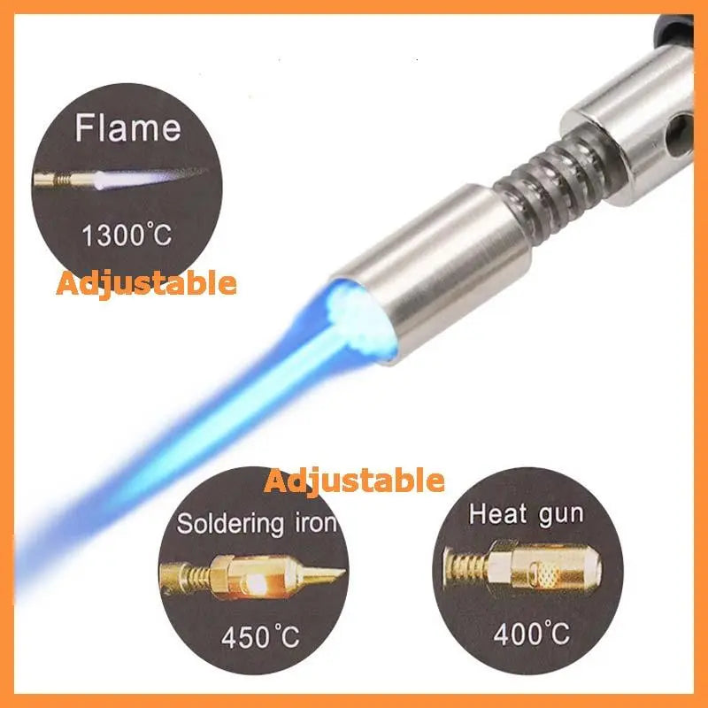 4 IN 1 Gas Soldering Iron Gas Blow Torch Gun Portable Wireless Heating Tool Electric Blow Pen Torch Welding Tool for Motherboard