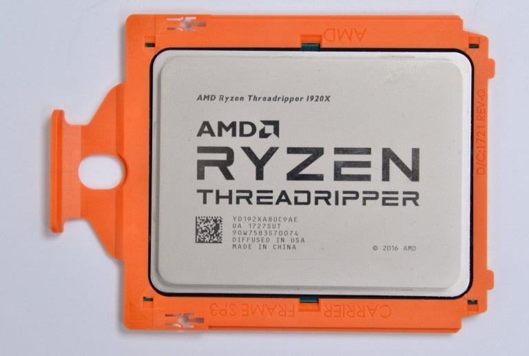 usado Amd ryzen threadripper 1920x prozessor placa-mãe cpu para  prime X399-A conjunto de placa-mãe