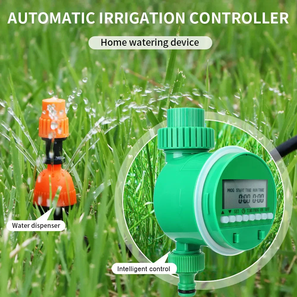 LCD Display Electronic Watering Timer Garden Watering Control Device Automatic Irrigation Controller Valve