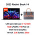 Xiaomi Laptop Redmi Book 14 2023 Intel i5-12500H/i7-12700H 16G RAM 512GB/1T SSD 14 Inch 2.8K 120Hz Screen New Silver Notebook PC