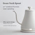 0.8L 220V Electric Espresso Pots Gooseneck Coffee Kettel Hand Brewing Make Tea Portable Moka Pot Coffeeware Teaware Hotel Home