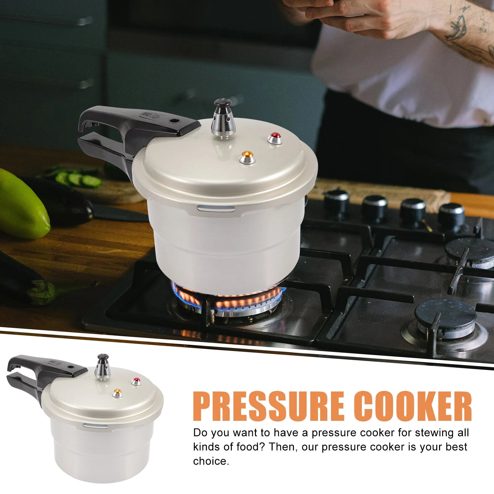 Electric Pressure Cooker Stainless Steel Safe Pot Kitchen Plastic Household Gas Stove Cooking