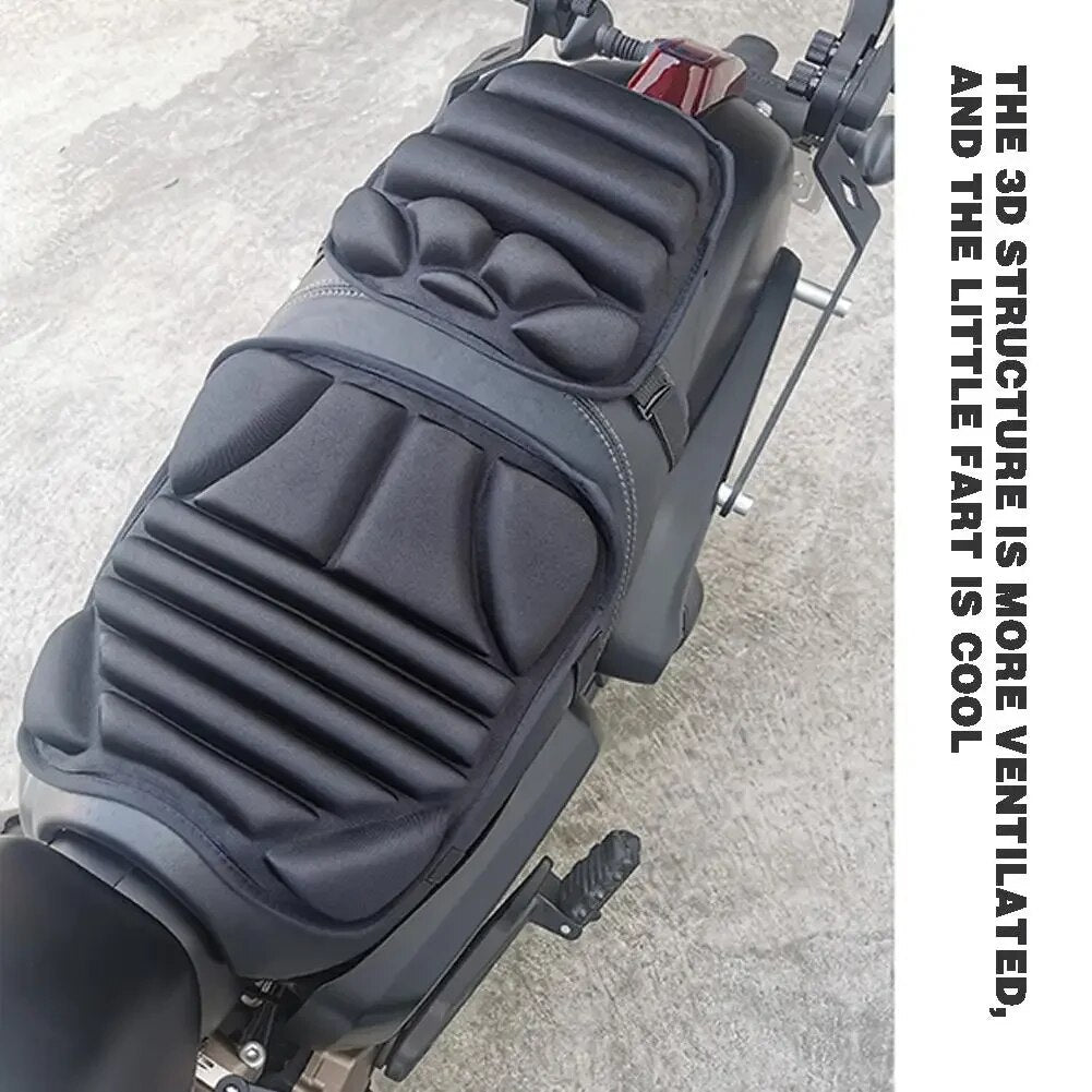 Motorcycle Seat Pad Motorcycle Pad Gel Cushion Seat Breathable Universal Shock-Absorbing Seat Cover For Advancers Mountain