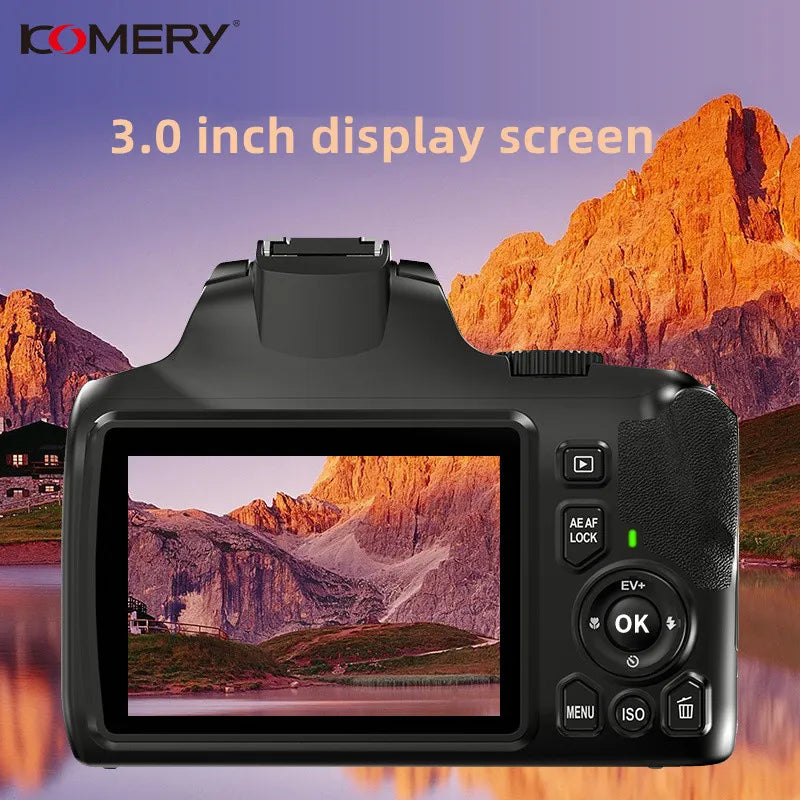 64MP Digital Camera DSLR For Photography 10X Optical Zoom Camcorder 4K Video Vlog Scalable SLR Camera Youtube Livestream Webcam