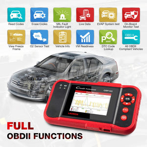 LAUNCH X431 CRP123 OBD2 Professional Automotive Scanner Engine ABS SRS AT Code Reader Car Diagnostic Tools Free Update Pk CR3001