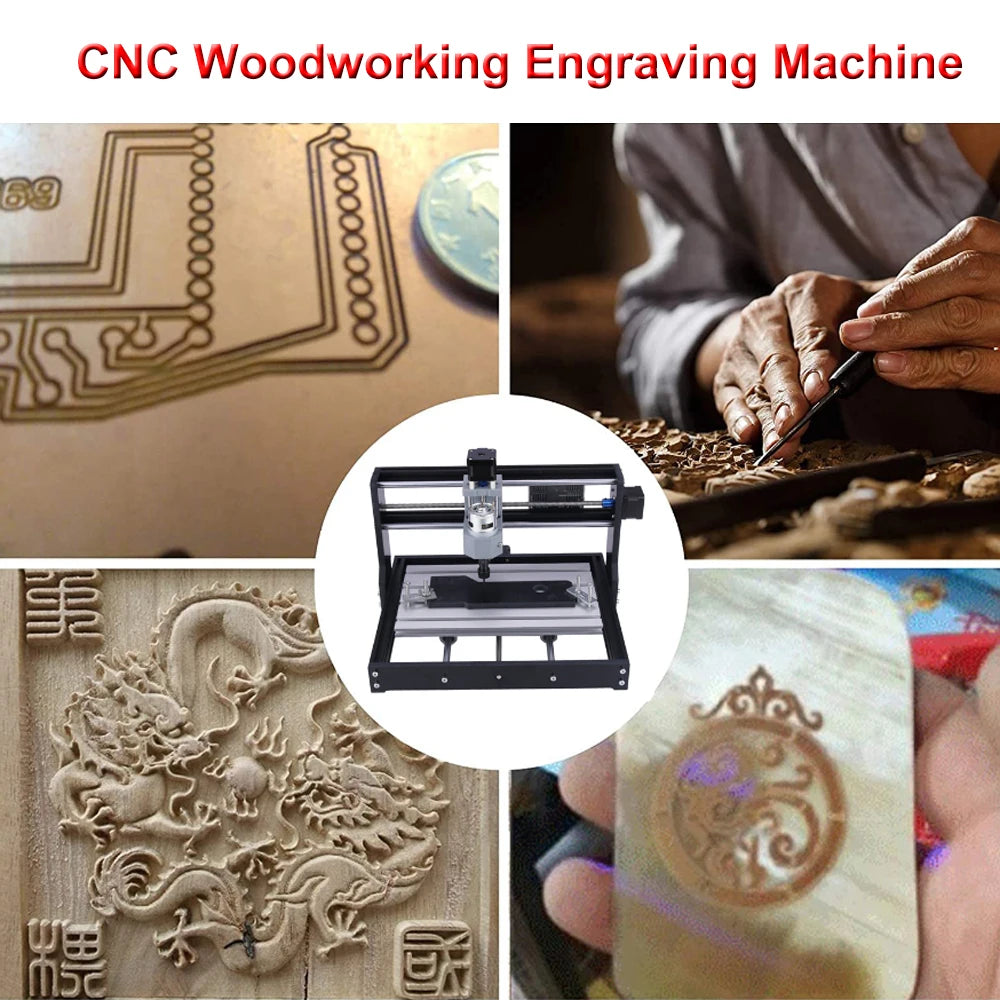 CNC 3018Pro Woodworking Engraving Machine 7W-20W Laser 3-Axis GRBL Controller Engraving Machine For Carving Plastic Wood Acryli
