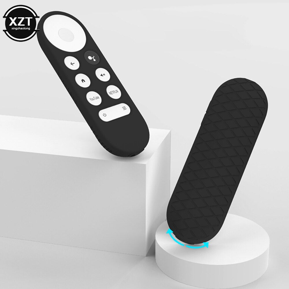 NEWEST Non-slip Soft Silicone Case For Chromecast Remote Control Protective Cover Shell for Google TV 2020 Voice Remote Control