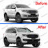 3D Hood Emblem Logo Letters Sticker With Glue Chromium Styling For FORD EVEREST Chrome Red White Mate Black