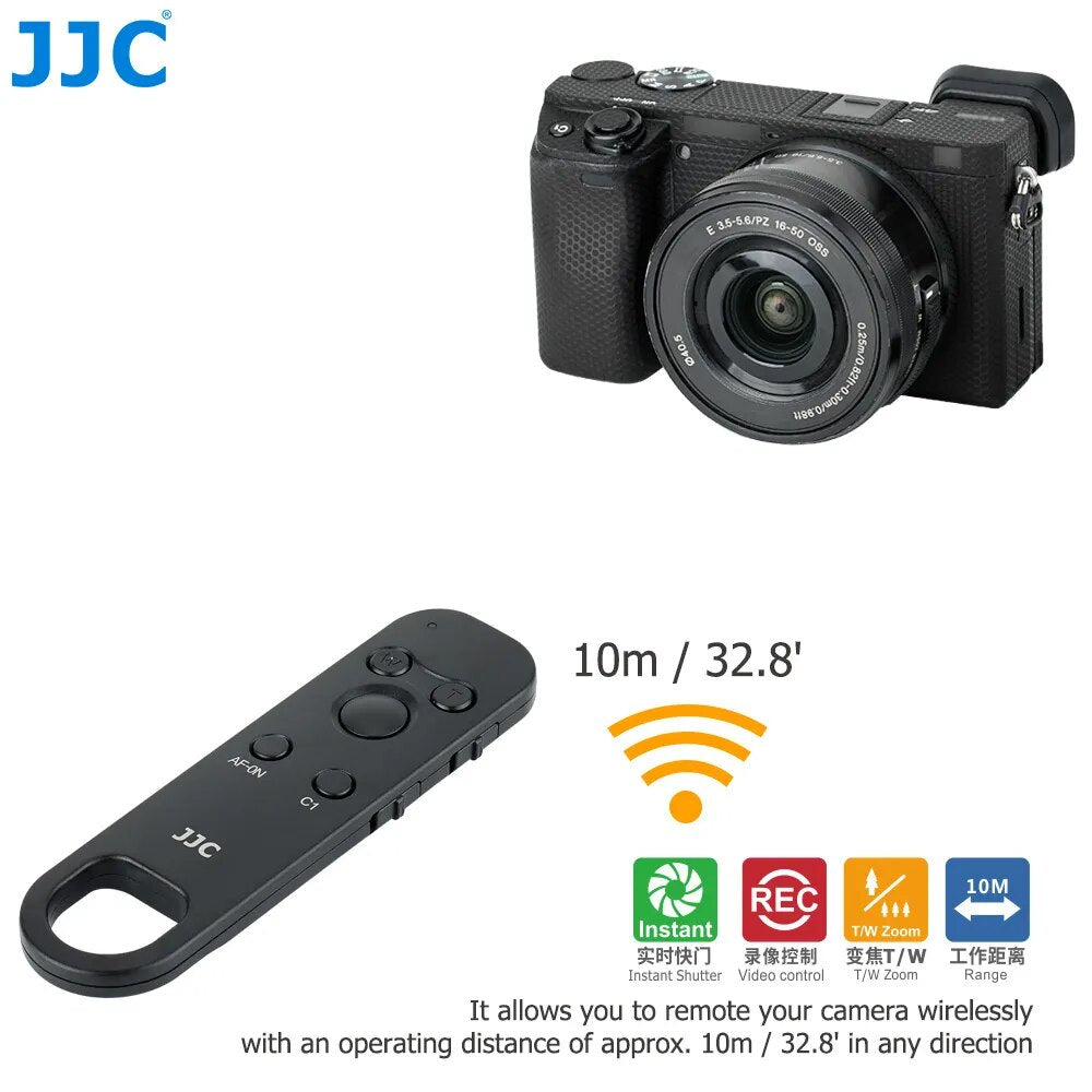 JJC RMT-P1BT Wireless Bluetooth Remote Control for Sony Camera ZV-E1 ZV-E10 ZV-1 FX30 A7R V A7M4 A7IV A7III A7 IV A7 III A6400