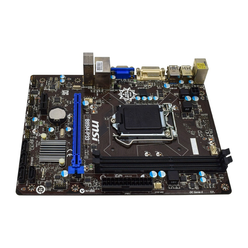 1150 B85 Motherboards MSI B85M-P33 Motherboards DDR3 32GB LGA 1150 PCI-E 3.0 USB3.0 DVI Micro ATX For intel Xeon E3-1270 v3 cpus