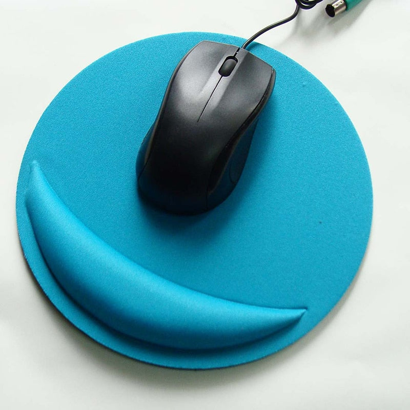 Non-slip Mouse Pad EVA Wristband Mat Ergonomic Mouse Wrist Pad Round Mice Pad Desk Pad For Game Computer PC Laptop Comfortable