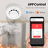 Smart Home Security Alarms Tuya App Connected WiFi Smoke Alarm Detector