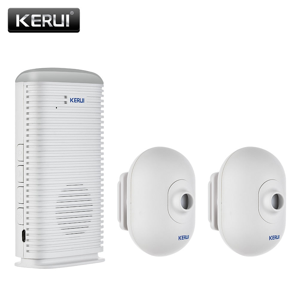 KERUI DW9 Driveway Garage Alarm Wireless Welcome Burglar Passage Detector Outdoor PIR Motion Sensor Alarm Security Protection