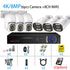 4K POE PTZ IP Camera Kit 8MP Bullet NVR Security System Color Night Vision 2 Way Audio Out Door Water Proof Video Surveillance