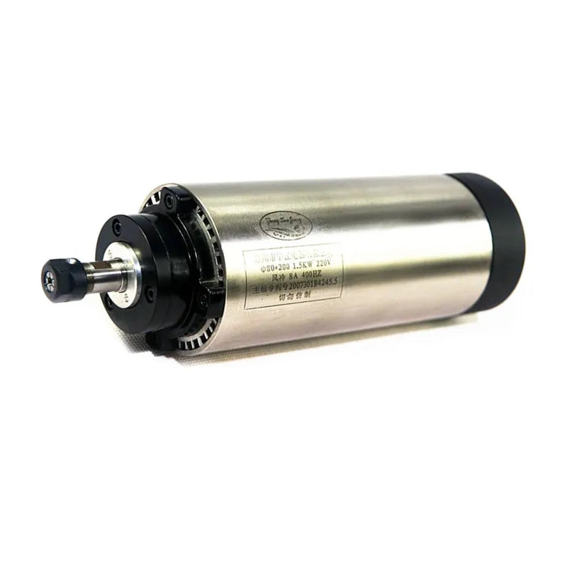 CNC Air Cooled 220V Spindle Motor 800W 1500W 2200W 3000W Diameter 65 80mm CNC Router Tools For Milling Machine