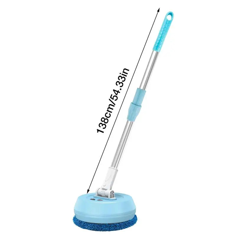 Electric Mop 180 Rotatable Round Broom Adjustable Super Absorbent Floor Cleaner Window Cleaning Tool For Hardwood Tile Bathroom