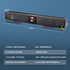 REDRAGON GS570 Darknets Support Bluetooth Wireless Aux 3.5 Surround RGB Speakers Column Sound Bar for Computer PC Loudspeakers