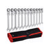 Flex Head Ratcheting Wrench Set Combination Ended Spanner kits Chrome Vanadium Steel Hand Tools Socket Key Car Repair Tools