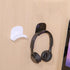 Punch-free head-mounted headphone bracket storage hook dormitory wall-mounted computer Headset Holder Earphone display stand