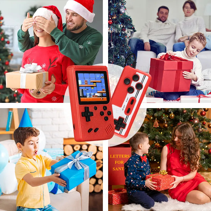 Retro Portable Mini Video Game Console 3.0 Inch LCD Screen Kids Gift 8-Bit Handheld Game Player Built-in 400 games AV Output