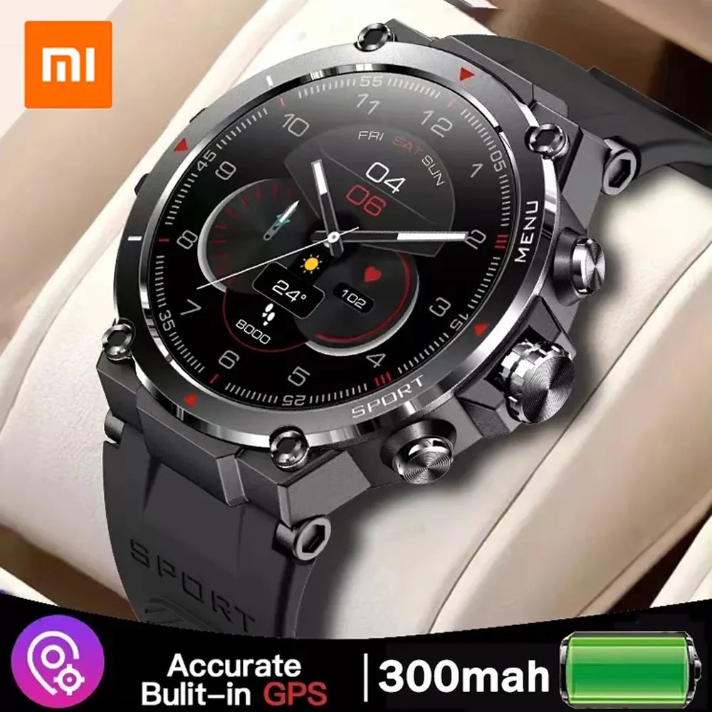 Xiaomi 2023 GPS Smart Watch AMOLED Display 24h Health Monitor 5 ATM Long Battery Life Smartwatch for Men with Magnetic Charger