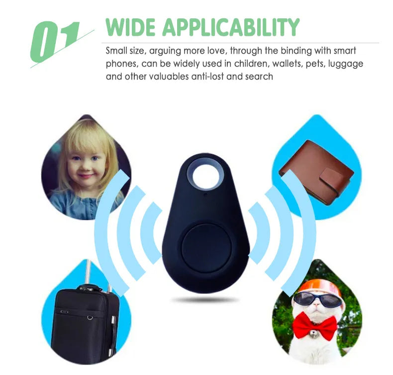 Mini Smart Pets Wireless 4.0 Key Anti Lost Finder Tracker Alarm Gps Locator Wireless Child Bag Wallet Pet Key Finder Locator