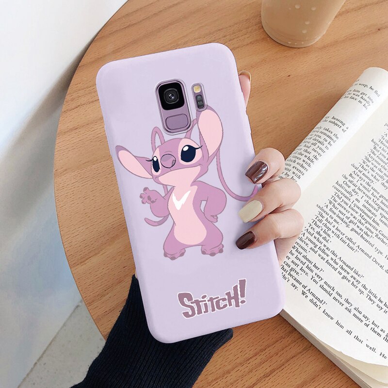 For Samsung Galaxy S9 S 9 Plus Camera Protect Soft Cover Silicone Cute Cartoon Lilo Stitch Phone Case Funda For Samsung S9+ Capa