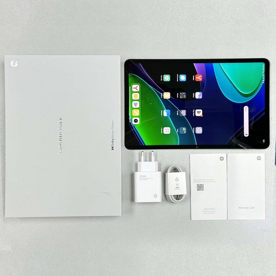 Xiaomi Mi Pad 6 Global Version 128GB/256GB 11 inch 144Hz Display 8840mAh Battery 33W Fast Charge Dolby Vision Tablet 6 VS Pad 5