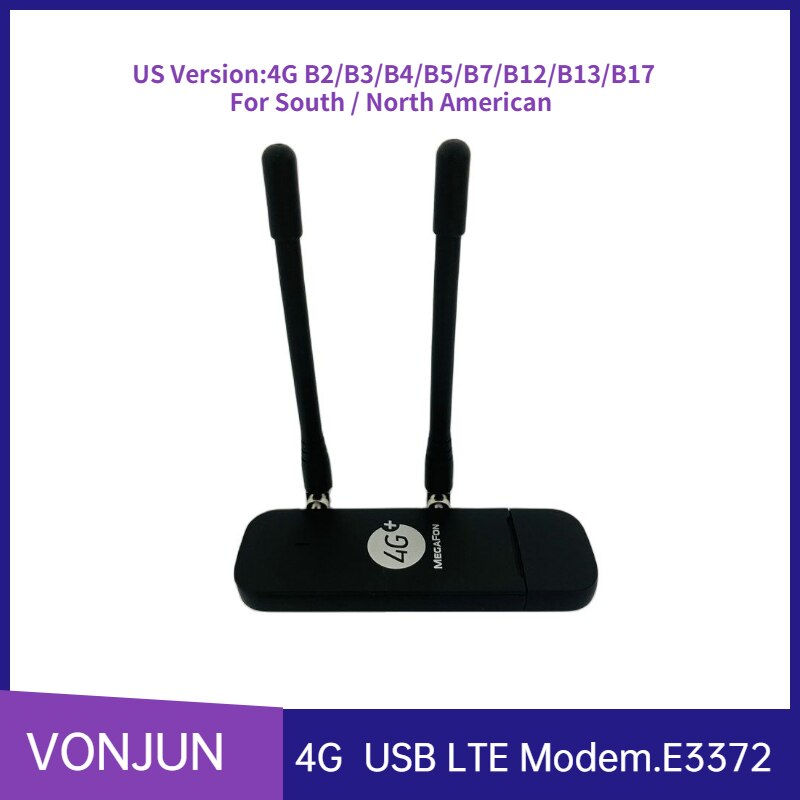Unlocked E3372h-510 4G LTE Modem Support IMEI Modify  OEM E3372 USB Dongle for American Plus Antenna