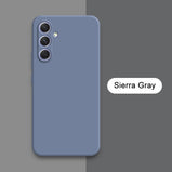 Original Square Liquid Silicone Phone Case for Samsung Galaxy A54 5G Camera Protective 360 Shockproof Cover SamsungA54 Housing