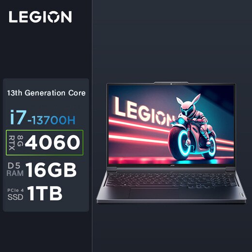 Lenovo LEGION Y7000P 2023 gaming laptop 16-inch  i7-13700H/16GB/1T SSD/4060 8G Separate graphics card/Grey Notebook