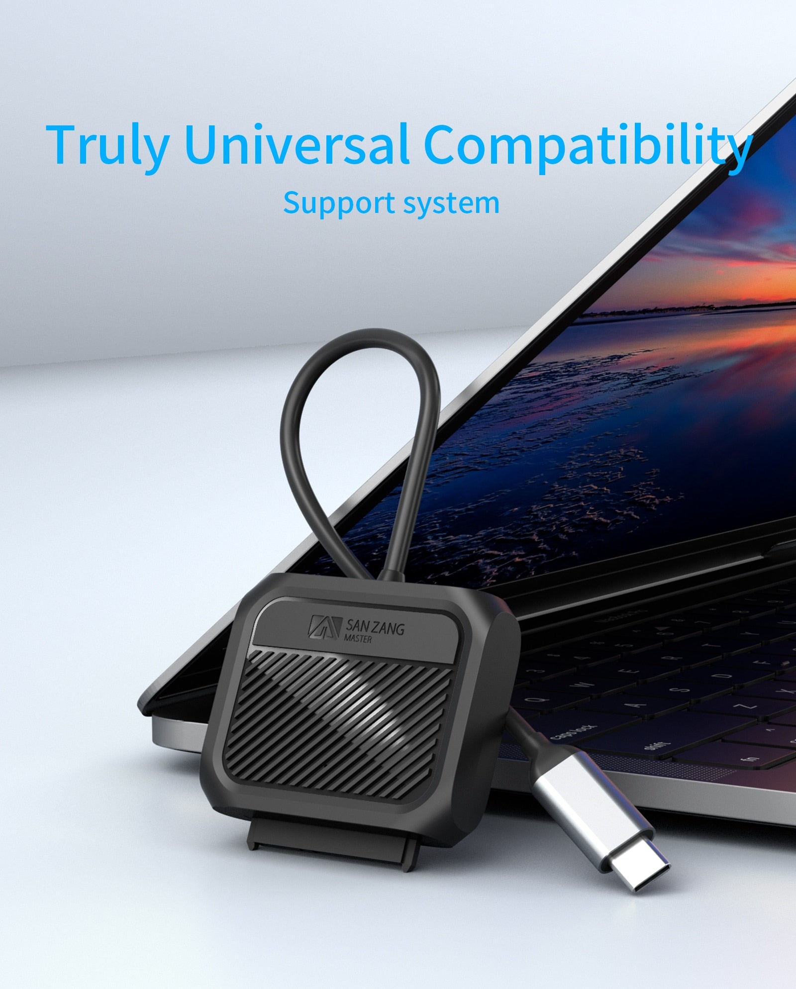 USB3.0 Hard Drive Adapter Cable SATA Converter 5Gbps Support 2.5'' /3.5'' SATA HDD/SSD External Hard Drive Disks adopt UASP