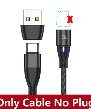 AUFU Magnetic Charging USB Type C Cable PD 100W Super Fast Charge For Samsung Macbook Micro Data Cable PD 27W For iPhone 13 12