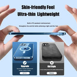 Original For Magsafe Magnetic Wireless Charging Case For iPhone 14 13 12 11 Pro Max Mini X Xs XR 7 8 Plus SE 2020 Acrylic Cover
